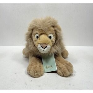 Harrods Britannia Lion Sitting Soft Toy‎ Plush Stuffed Animal NWT
